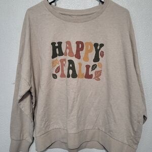 Natural Reflections Tan 'Happy Fall' Hoodie